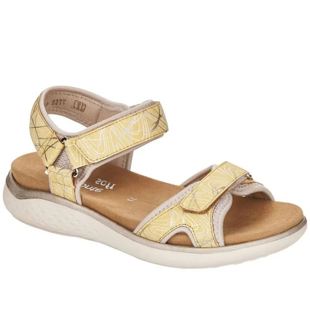 NEW Remonte Jocelyn 52 Sandal in Crema/Sun Summer, Comfort, Vacation NIB